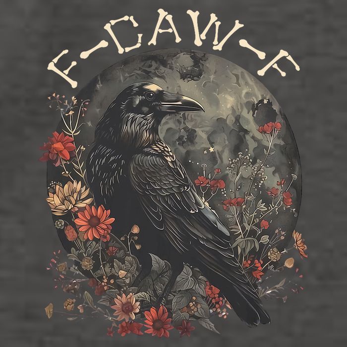 Funny F Caw F Raven Bird Saying Graphic Vector Backpack