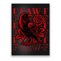 Funny F-Caw-F Crow Black Crow, F-Caw-F Black Bird Poster