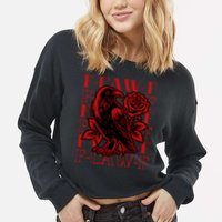 Funny F-Caw-F Crow Black Crow, F-Caw-F Black Bird Cropped Pullover Crew