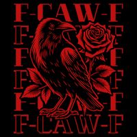 Funny F-Caw-F Crow Black Crow, F-Caw-F Black Bird Cropped Pullover Crew