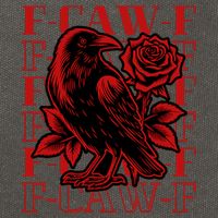 Funny F-Caw-F Crow Black Crow, F-Caw-F Black Bird Cotton Canvas Backpack