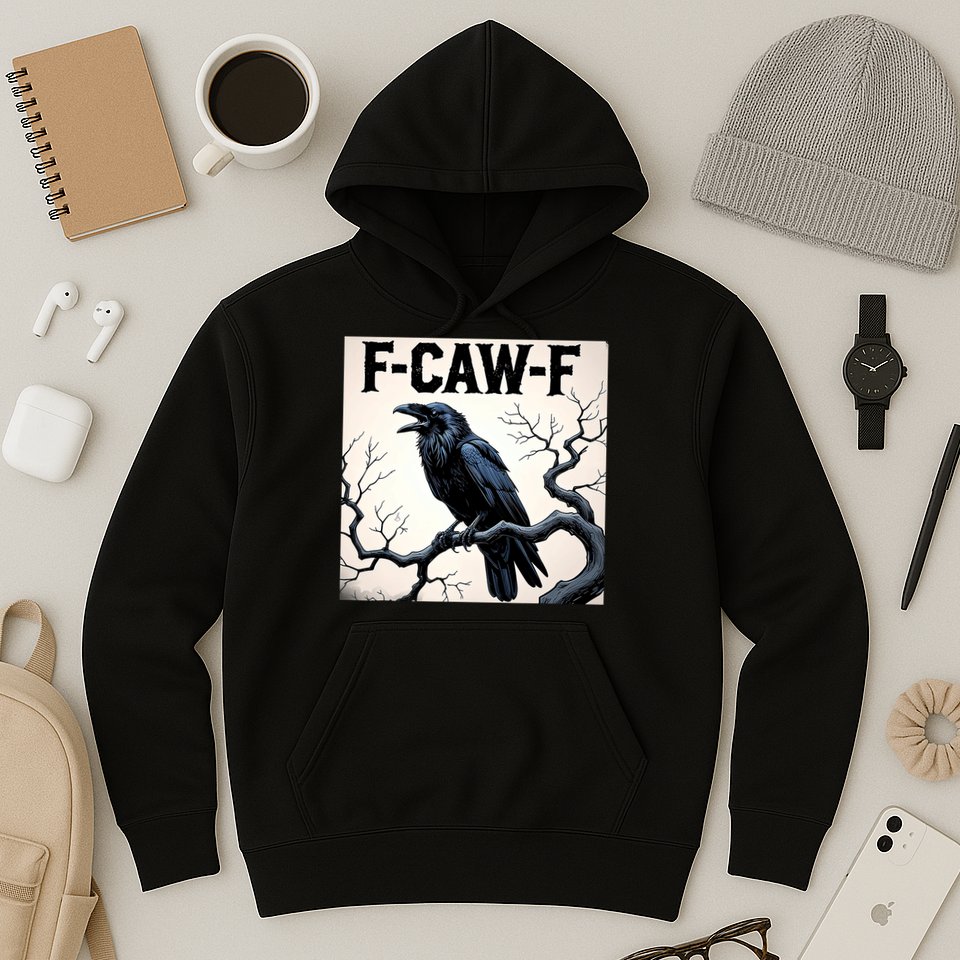 Funny F-Caw-F Crow Hoodie