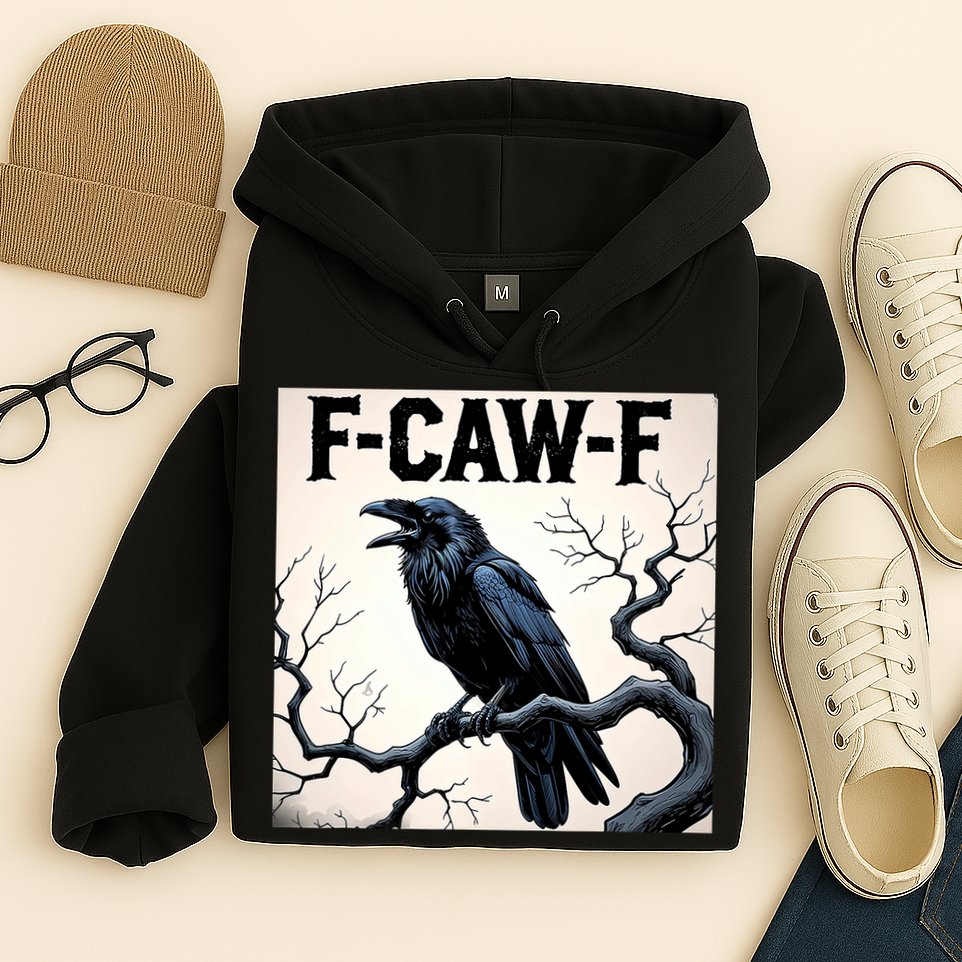 Funny F-Caw-F Crow Hoodie