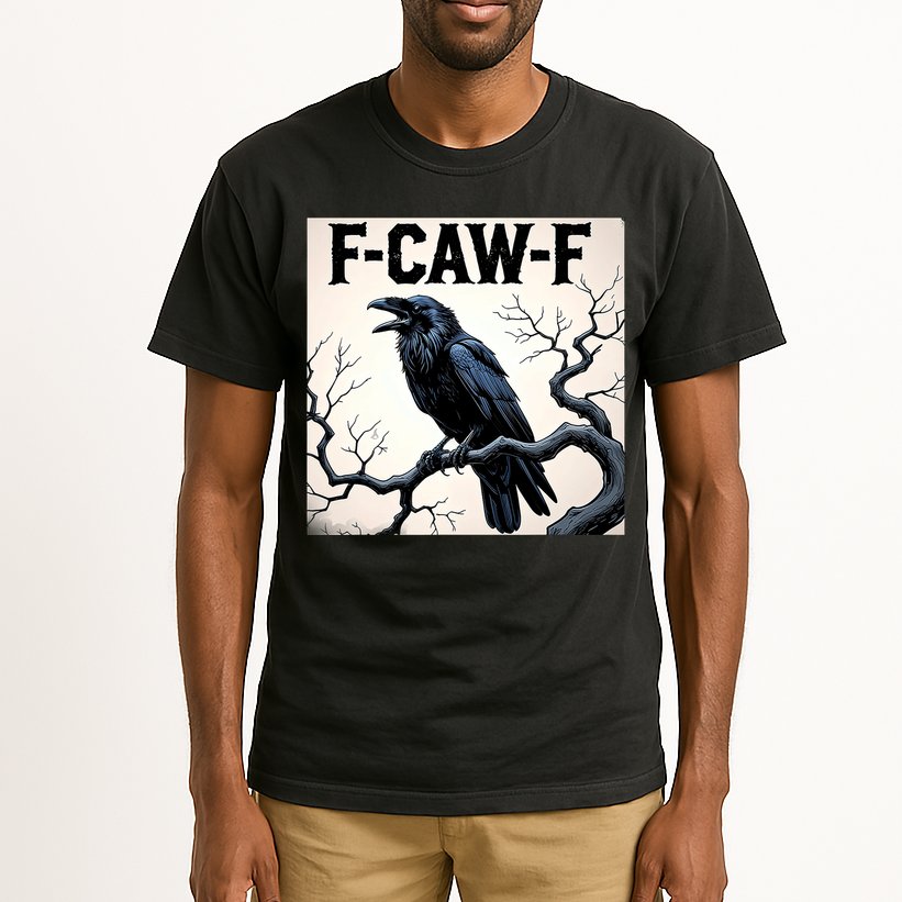 Funny F-Caw-F Crow Tall T-Shirt