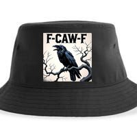 Funny F-Caw-F Crow Sustainable Bucket Hat
