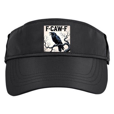 Funny F-Caw-F Crow Adult Drive Performance Visor