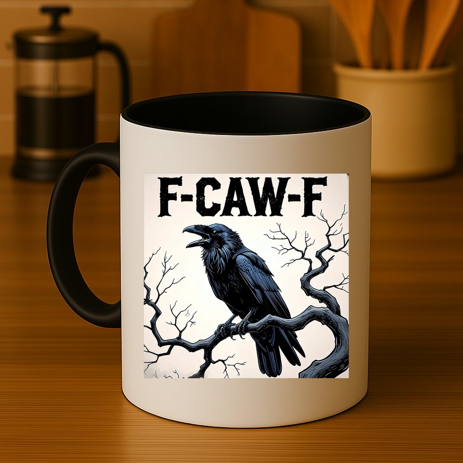 Funny F-Caw-F Crow Mug