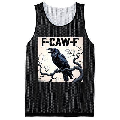 Funny F-Caw-F Crow Mesh Reversible Basketball Jersey Tank