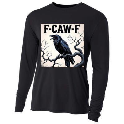 Funny F-Caw-F Crow Cooling Performance Long Sleeve Crew