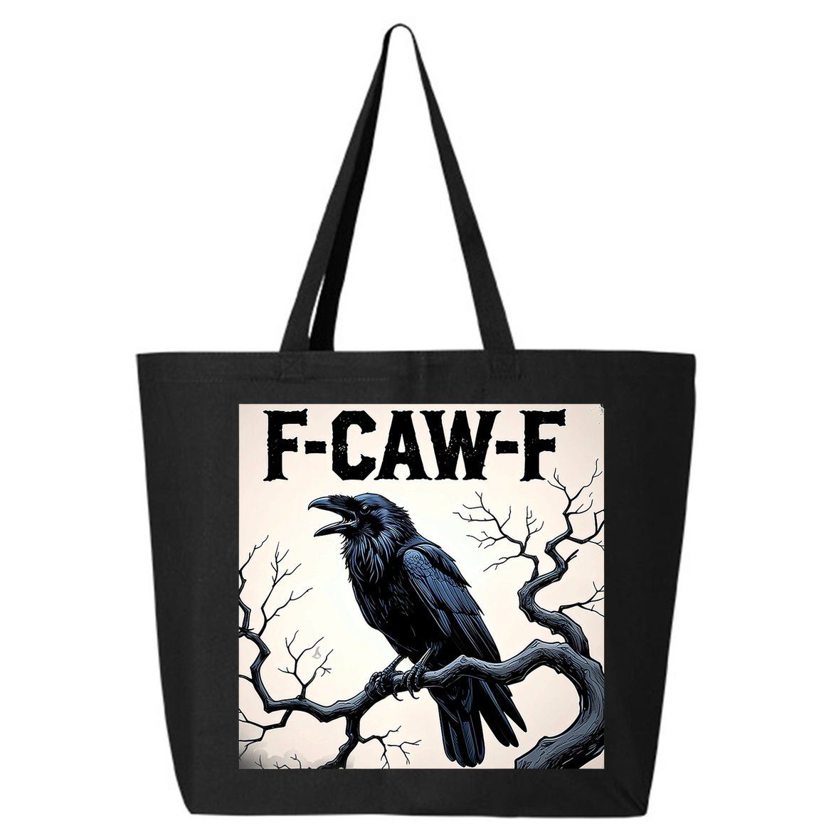 Funny F-Caw-F Crow 25L Jumbo Tote