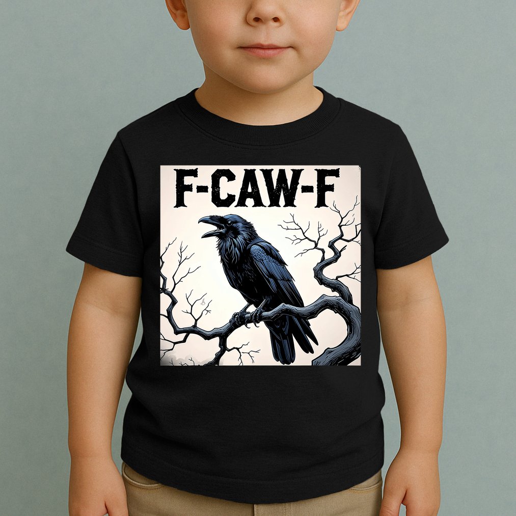 Funny F-Caw-F Crow Toddler T-Shirt