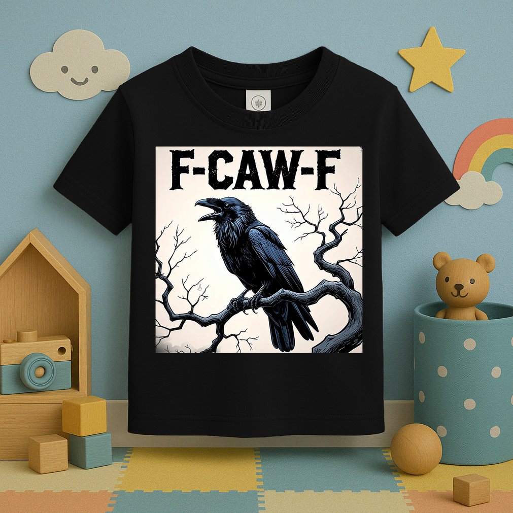 Funny F-Caw-F Crow Toddler T-Shirt