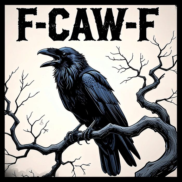 Funny F-Caw-F Crow Womens T-Shirt