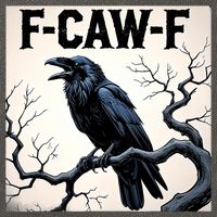 Funny F-Caw-F Crow Cotton Canvas Backpack