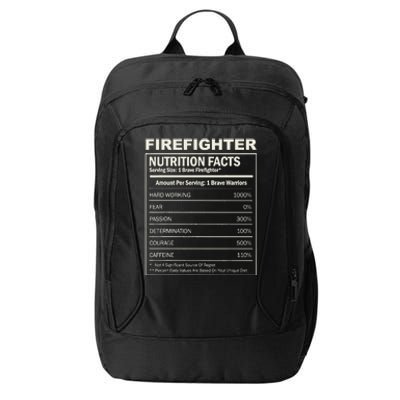 Firefighter Funny Courage Fireman City Backpack