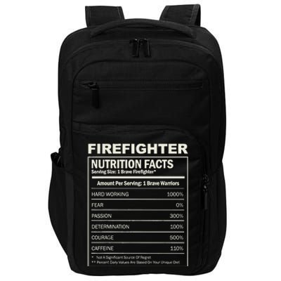 Firefighter Funny Courage Fireman Impact Tech Backpack