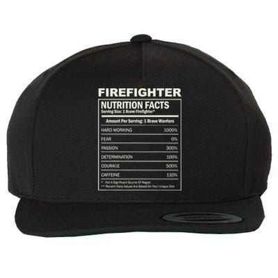 Firefighter Funny Courage Fireman Wool Snapback Cap