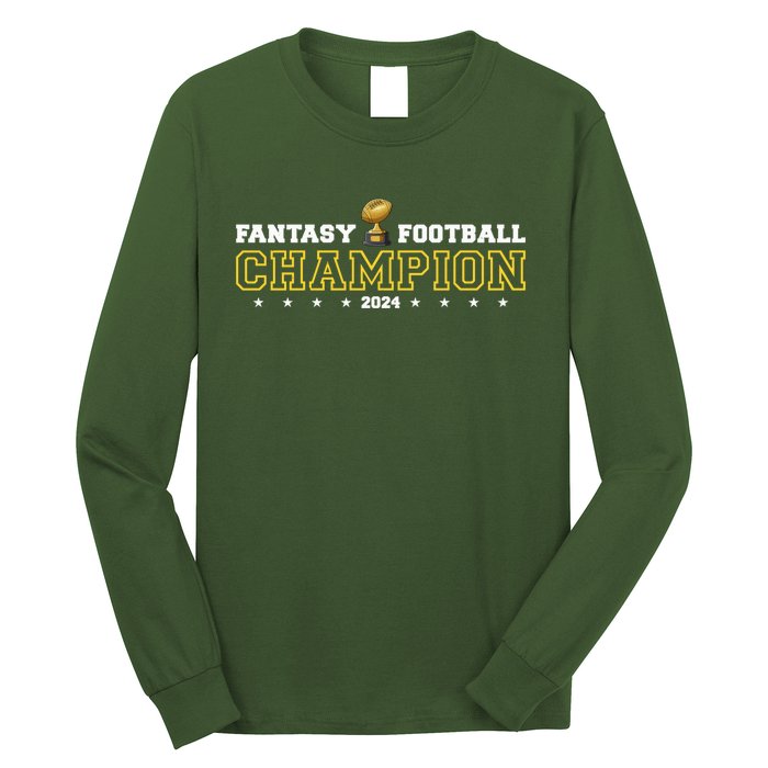 Fantasy Football Champion 2024 Football Champion Long Sleeve Shirt