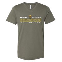 Fantasy Football Champion 2024 Football Champion V-Neck T-Shirt