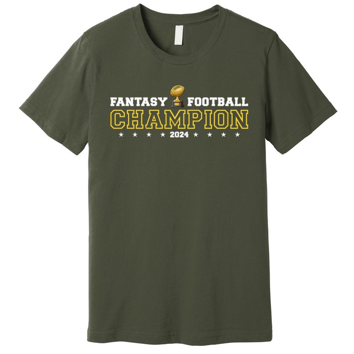 Fantasy Football Champion 2024 Football Champion Premium T-Shirt