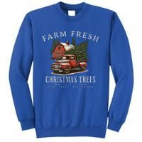 Farm Fresh Christmas Trees Rustic Farmhouse Vintage Truck Great Gift Sweatshirt