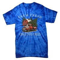 Farm Fresh Christmas Trees Rustic Farmhouse Vintage Truck Great Gift Tie-Dye T-Shirt