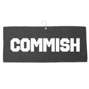 Fantasy Football Commish Funny Sports Large Microfiber Waffle Golf Towel