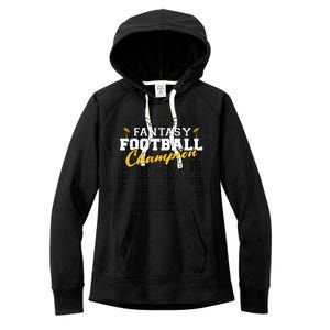 Fantasy Football Champion 2024 Football Champion Women's Fleece Hoodie