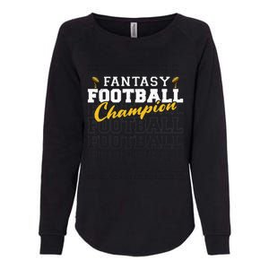 Fantasy Football Champion 2024 Football Champion Womens California Wash Sweatshirt