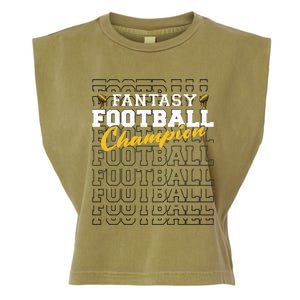 Fantasy Football Champion 2024 Football Champion Garment-Dyed Women's Muscle Tee