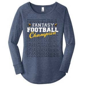 Fantasy Football Champion 2024 Football Champion Women's Perfect Tri Tunic Long Sleeve Shirt