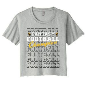 Fantasy Football Champion 2024 Football Champion Women's Crop Top Tee