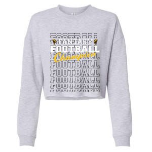 Fantasy Football Champion 2024 Football Champion Cropped Pullover Crew