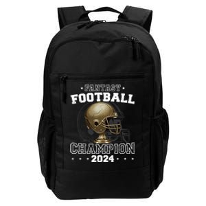 Fantasy Football Champion 2024 Shield Trophy Emblem Daily Commute Backpack