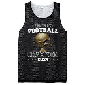 Fantasy Football Champion 2024 Shield Trophy Emblem Mesh Reversible Basketball Jersey Tank