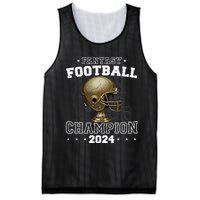 Fantasy Football Champion 2024 Shield Trophy Emblem Mesh Reversible Basketball Jersey Tank