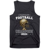 Fantasy Football Champion 2024 Shield Trophy Emblem Tank Top