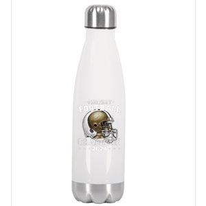 Fantasy Football Champion 2024 Shield Trophy Emblem Stainless Steel Insulated Water Bottle