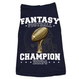 Fantasy Football Champion 2024 Shield Trophy Emblem Doggie Tank