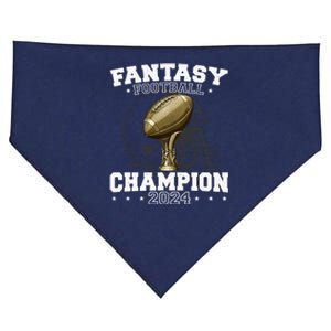 Fantasy Football Champion 2024 Shield Trophy Emblem USA-Made Doggie Bandana