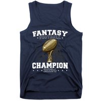 Fantasy Football Champion 2024 Shield Trophy Emblem Tank Top