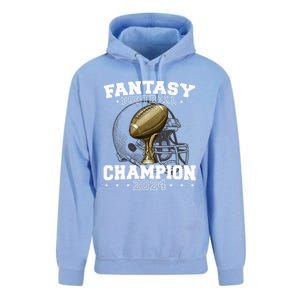 Fantasy Football Champion 2024 Shield Trophy Emblem Unisex Surf Hoodie