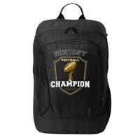 Fantasy Football Champion 2024 Shield Trophy Emblem City Backpack