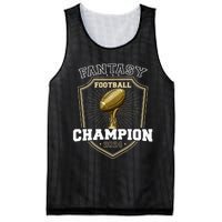 Fantasy Football Champion 2024 Shield Trophy Emblem Mesh Reversible Basketball Jersey Tank