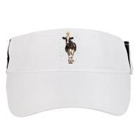Funny Festive Christmas Lights Cow Adult Drive Performance Visor