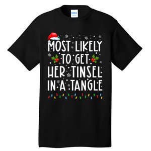 Festive Family Christmas Tinsel Tangle Favorites Tall T-Shirt