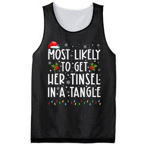 Festive Family Christmas Tinsel Tangle Favorites Mesh Reversible Basketball Jersey Tank