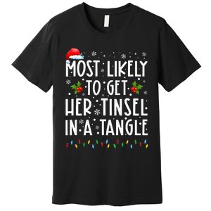 Festive Family Christmas Tinsel Tangle Favorites Premium T-Shirt