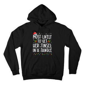 Festive Family Christmas Tinsel Tangle Favorites Tall Hoodie