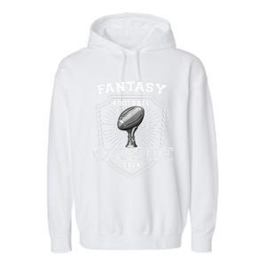 Fantasy Football Champion 2024 Football Champion Garment-Dyed Fleece Hoodie